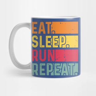 eat sleep run repeat 4 Mug